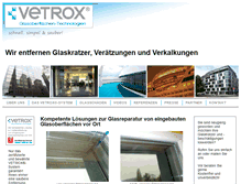 Tablet Screenshot of glaskratzer-vetrox.de
